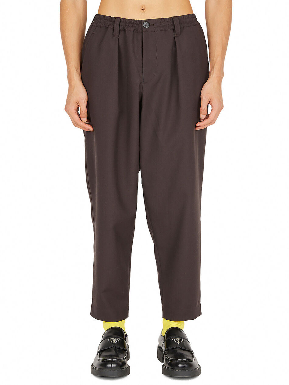 Elasticated Waist Tapered Pants