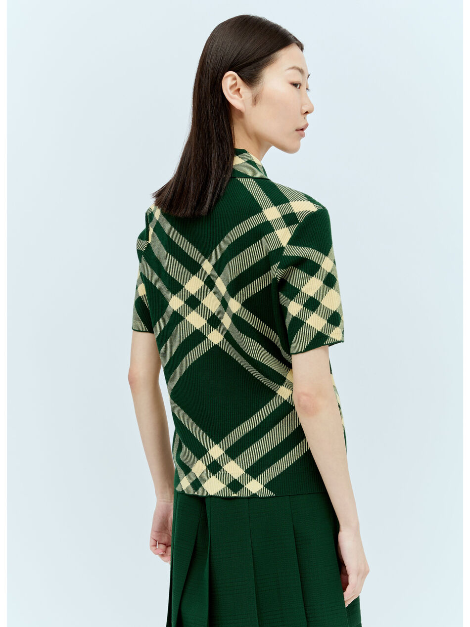 Check Polo Top
