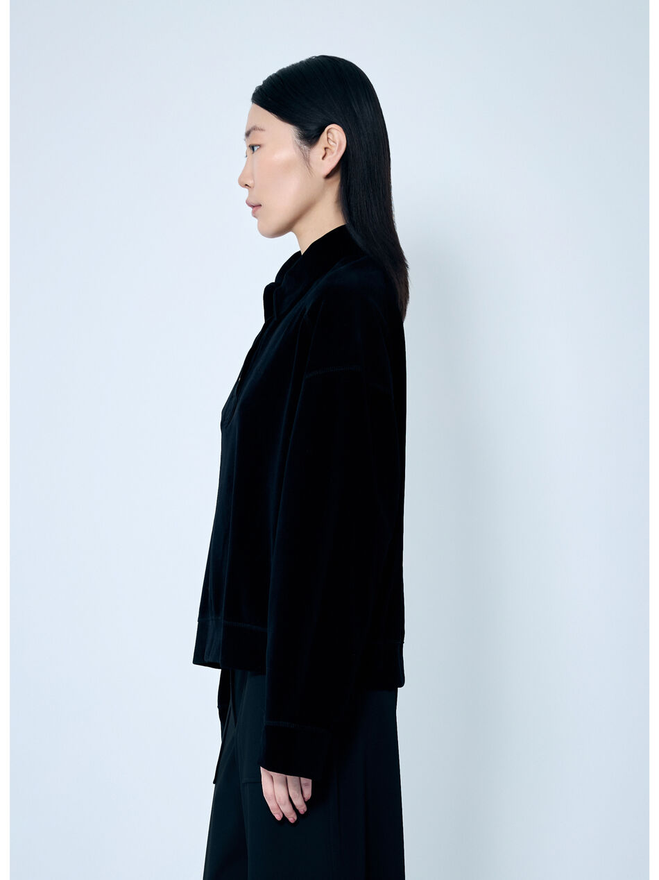 Heavy Velour Polo Shirt