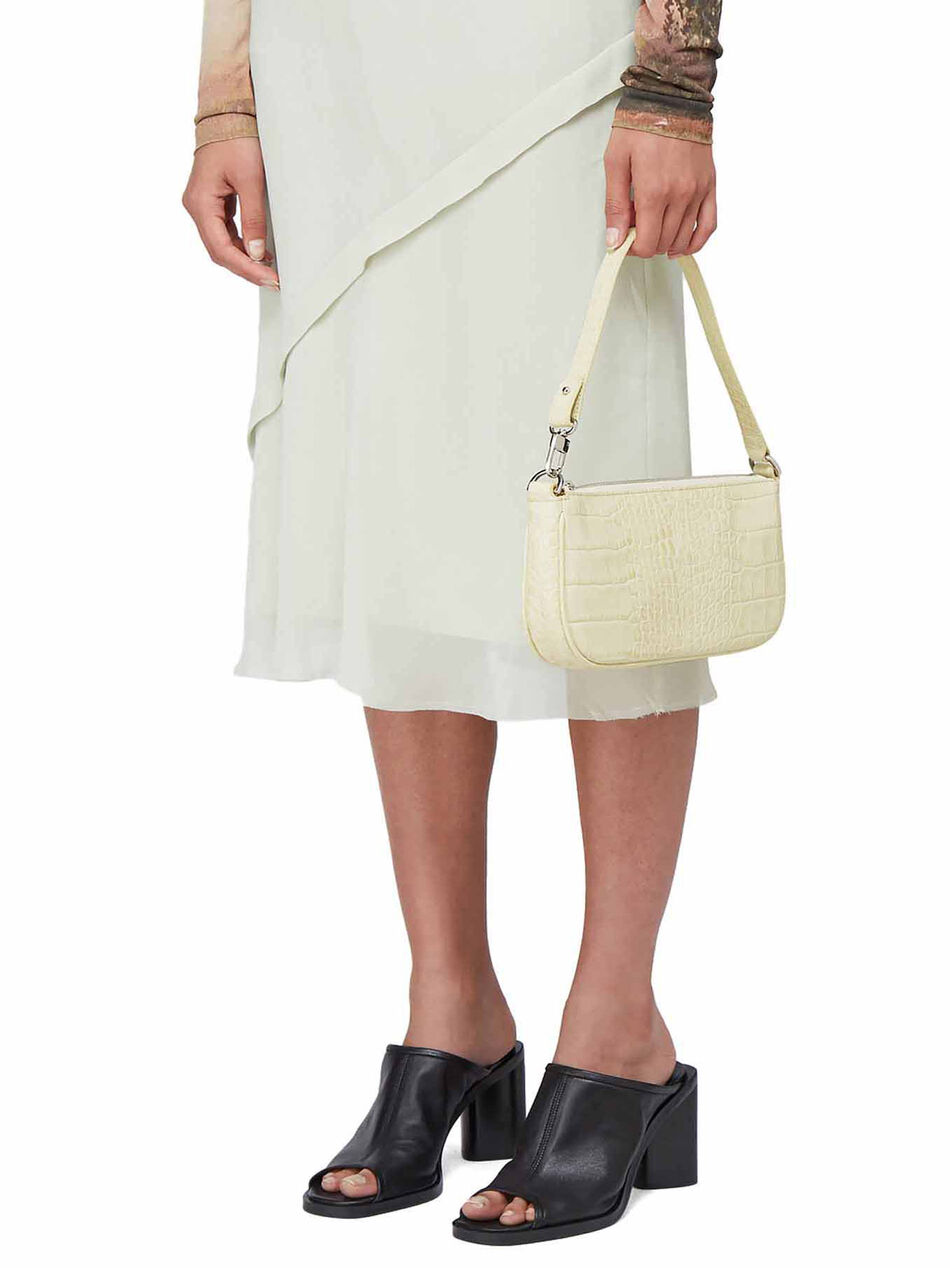 White Leather Rachel Bag
