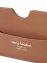 Acne Studios Elma Brown Leather Cardholder Brown flacn0148082brn