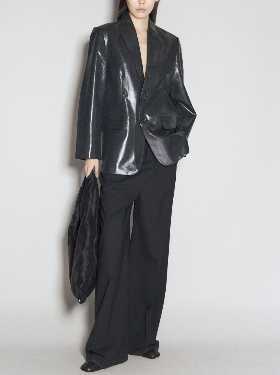 Coated Suit Blazer