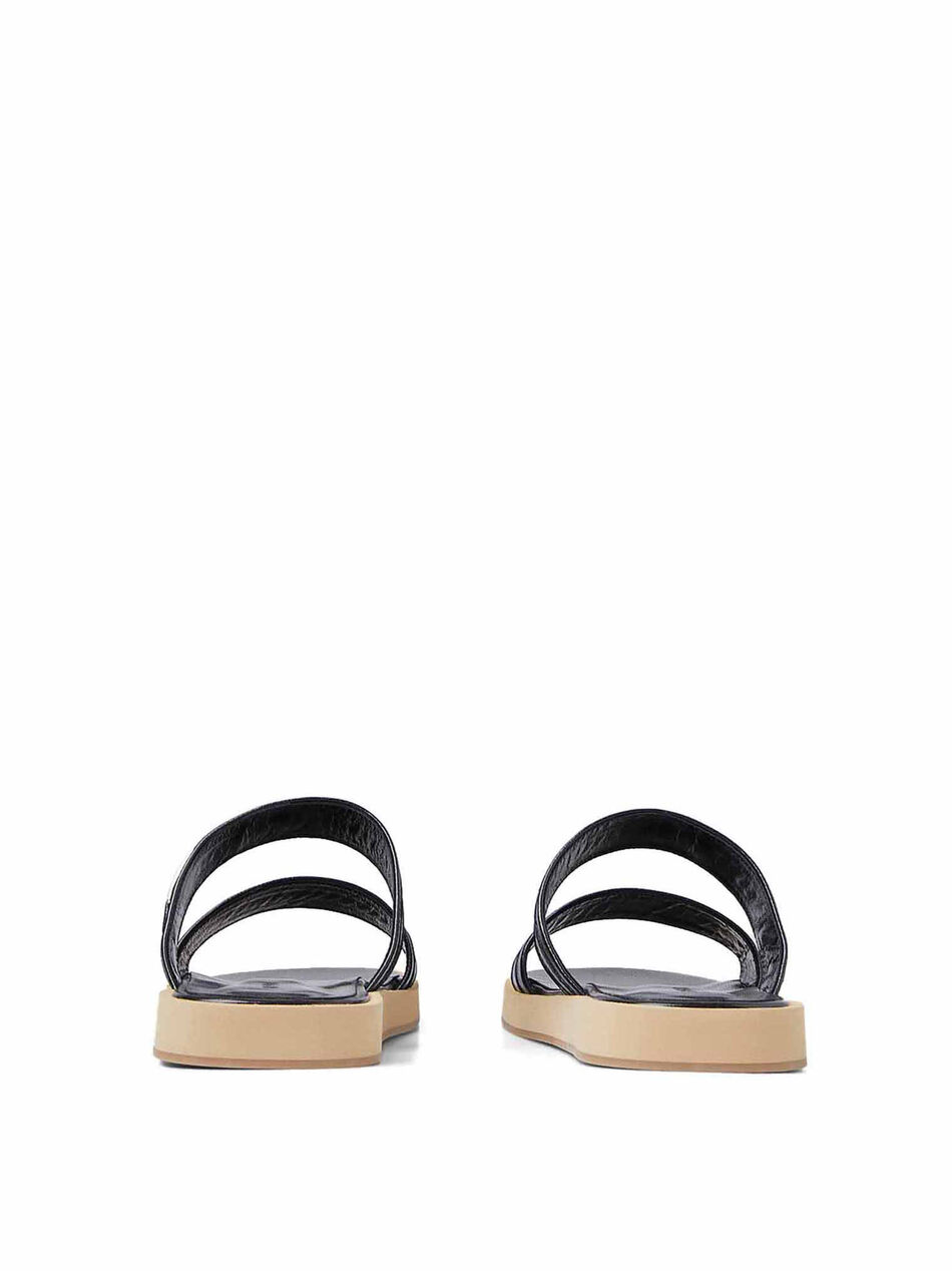 Easy Sandals in Black Leather