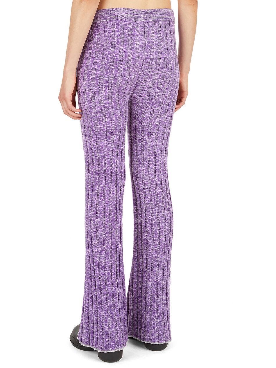 Ribbed Leggings in Purple