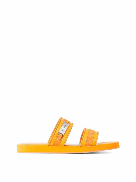 Easy Sandals in Orange Leather