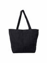 Raf Simons Logo Tote Bag in Black Black flraf0248015blk