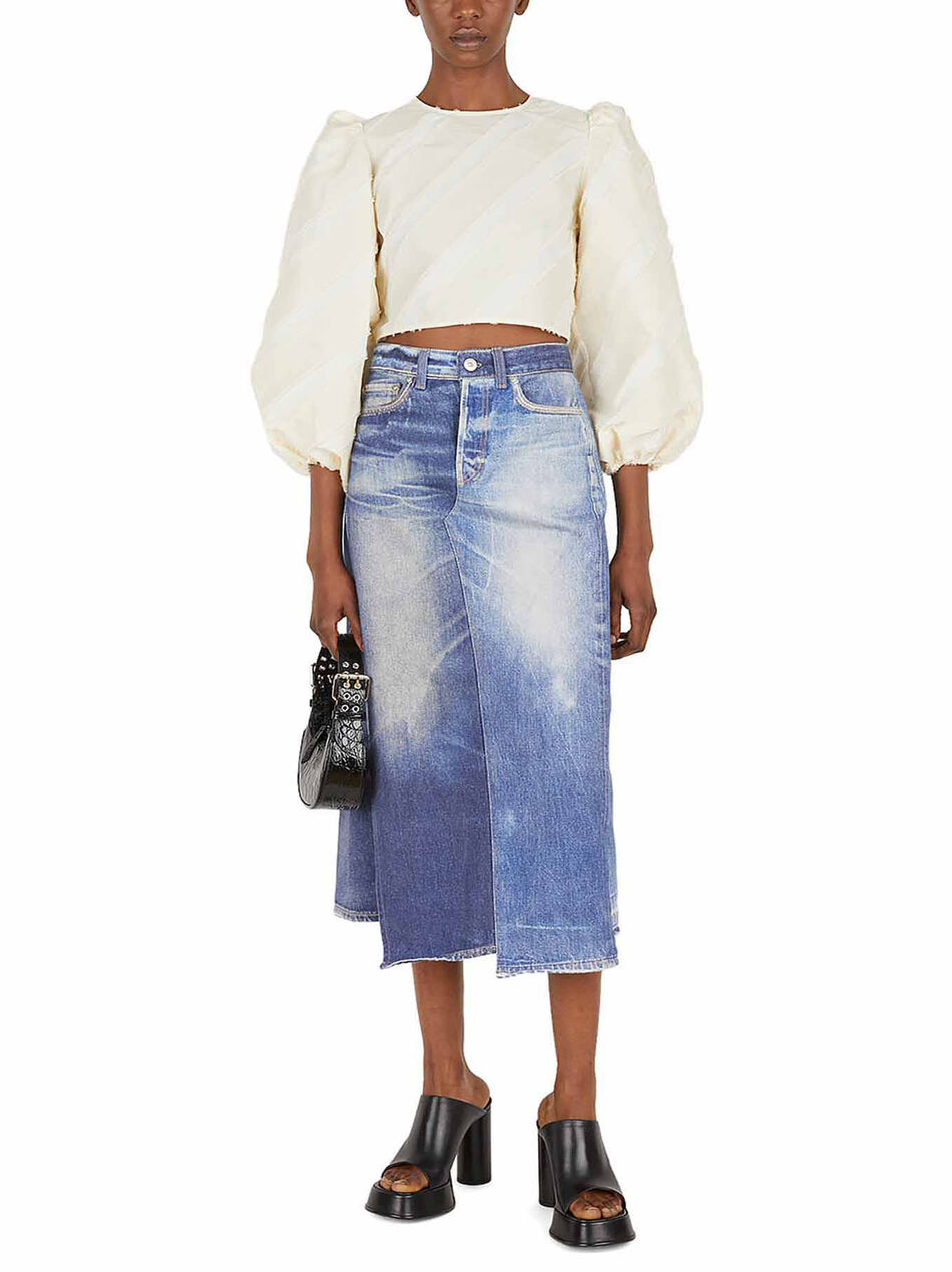 Top with Balloon Sleeves