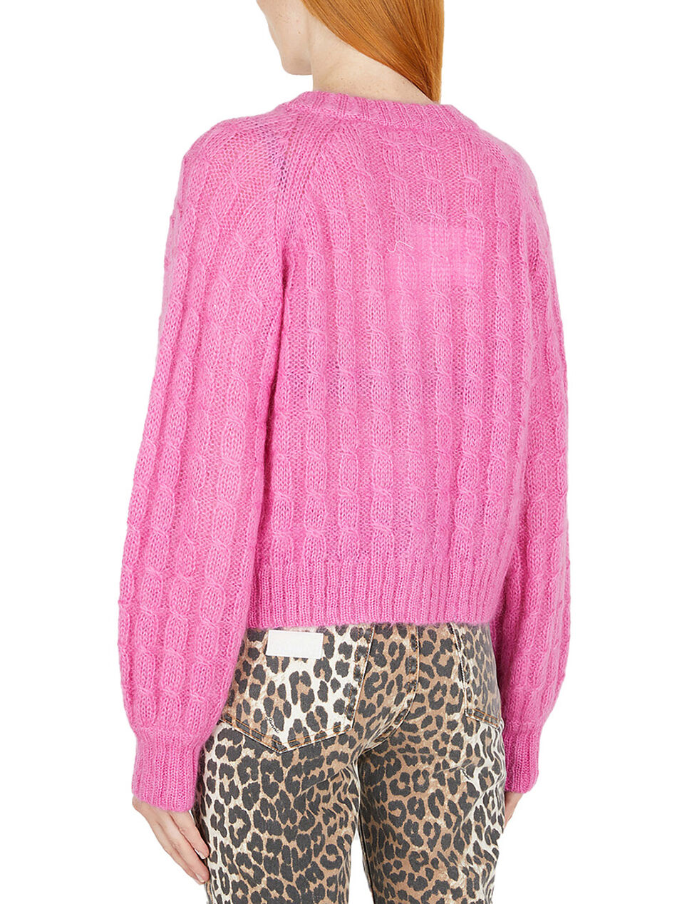 Pink Mohair Cardigan