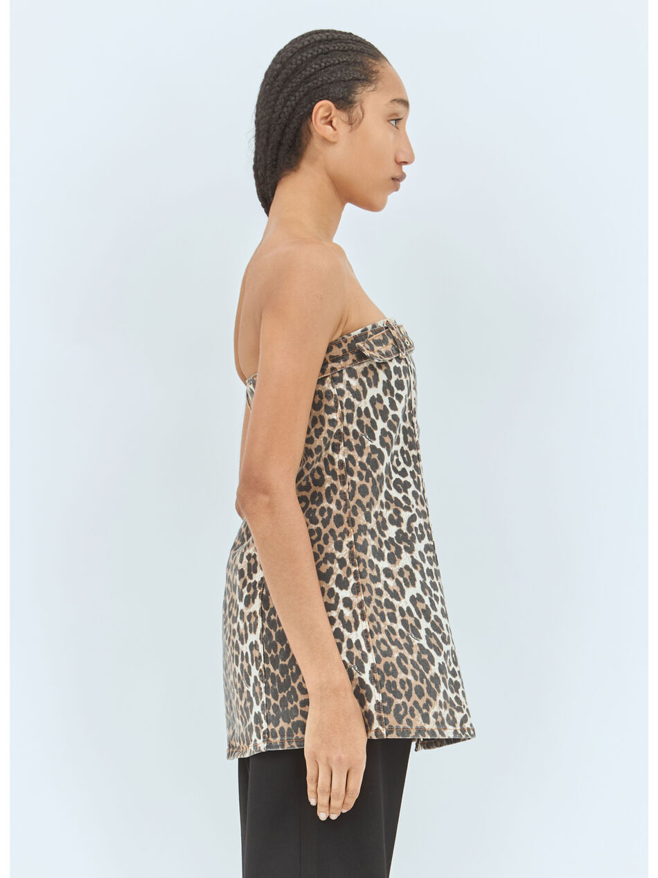 Leopard Denim Top