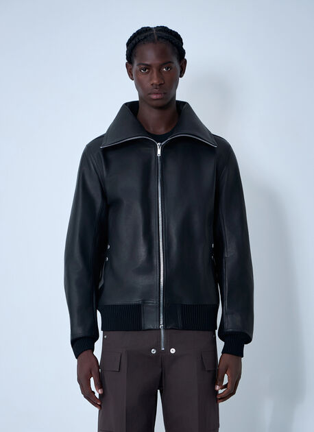 Leather Bomber Jacket