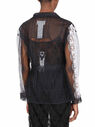 Maison Margiela Tulle Shirt with Lace Trims Black flmla0247006blk
