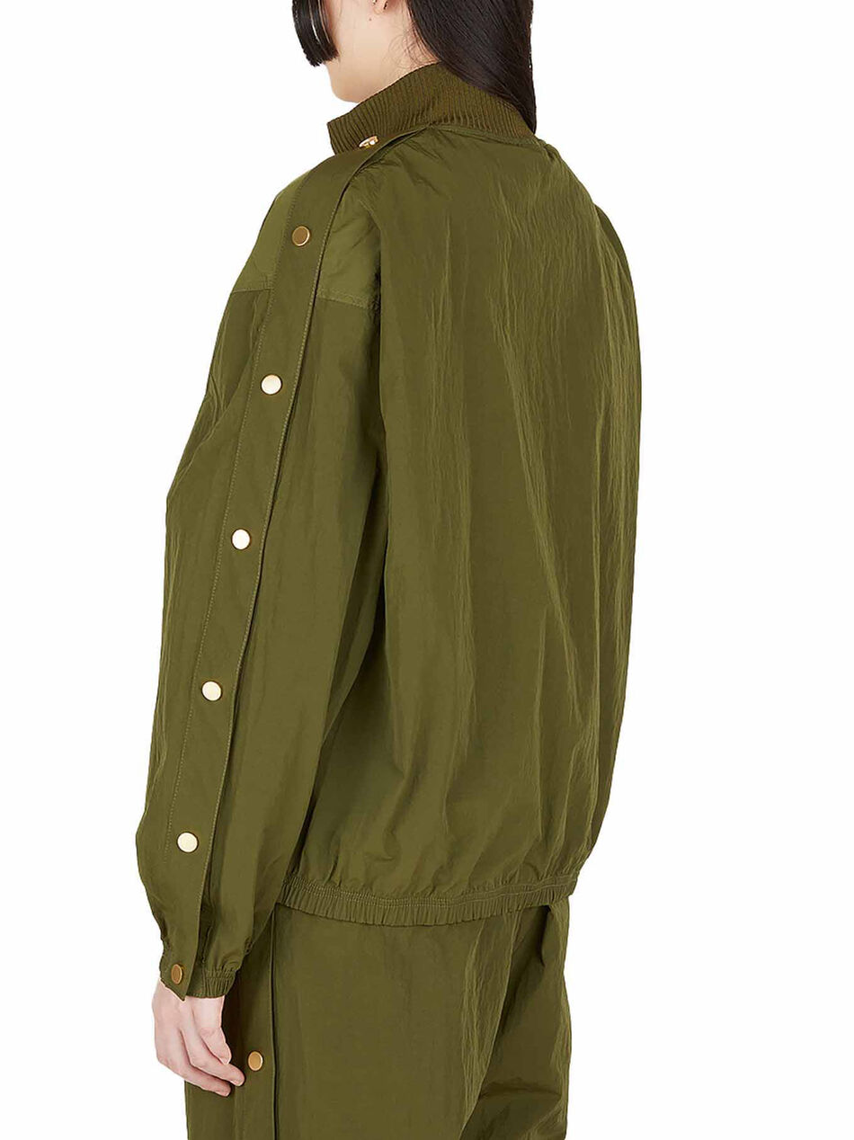 Windbreaker with Button Detail