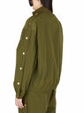 Dion Lee Windbreaker with Button Detail Khaki fldle0348012grn