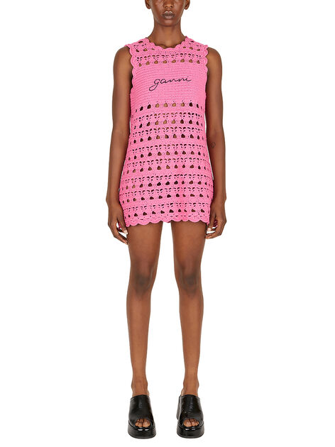 Crochet Tunic Mini Dress