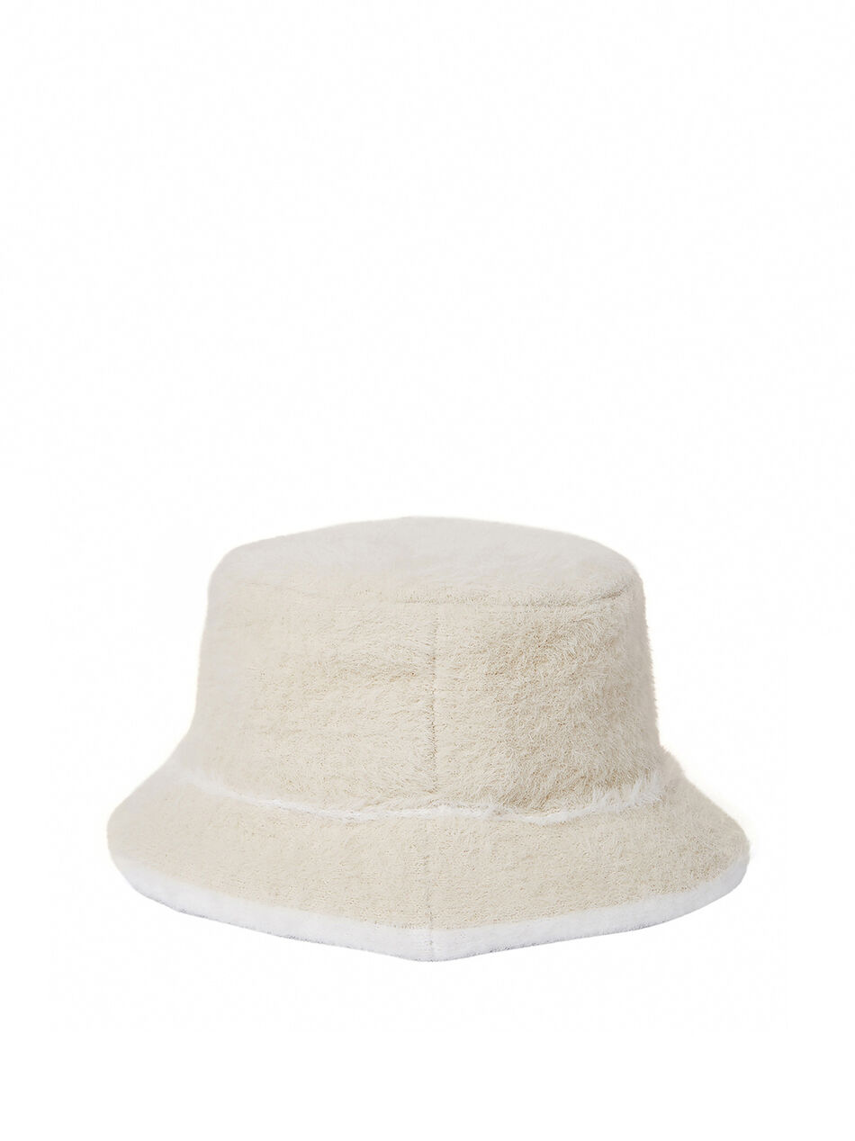 Cappello da Pescatore peloso Le Bob Neve Beige