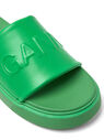 GANNI VEGEA™ Slides with Logo Green flgan0249046grn