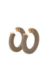 Jacquemus La Créole Line Hoop Earrings Beige fljac0250087bei