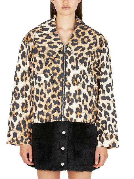 Giacca con Stampa Leopardata