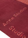 Acne Studios Checked Logo Scarf Red flacn0250099col