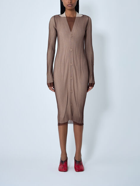 Layered Cardigan Dress