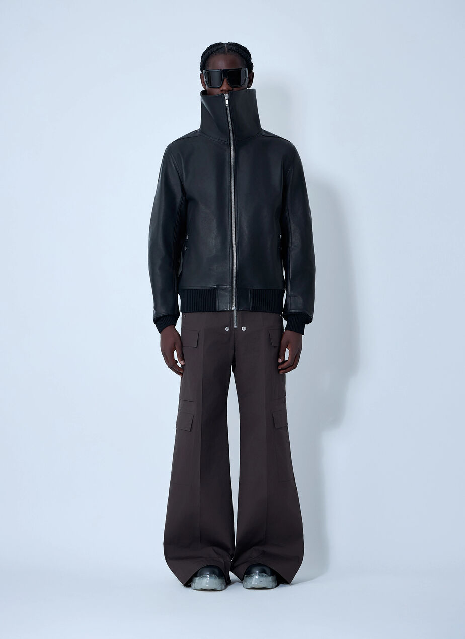 Leather Bomber Jacket