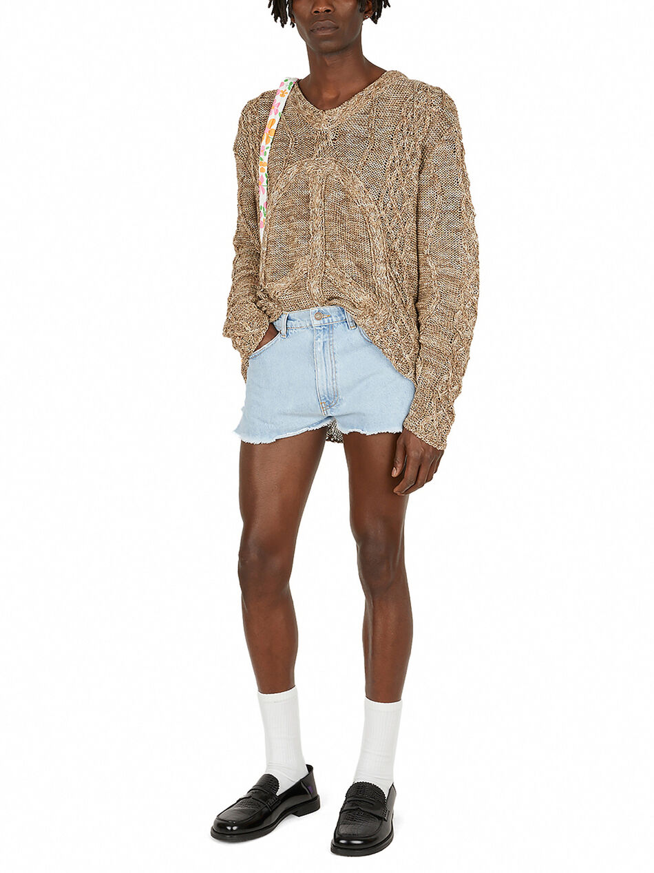 Grunge Cable Knit Sweater