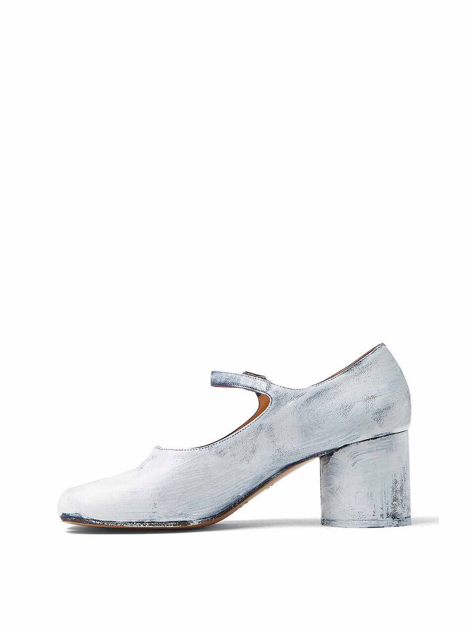 Tabi Mary Jane Leather Shoes with Heel