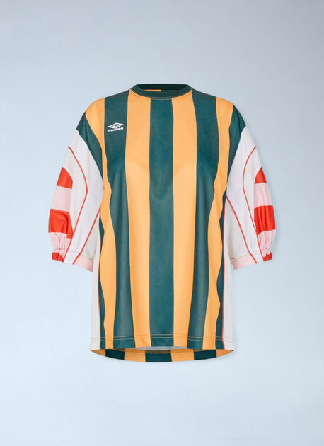 Striped Logo Motif T-Shirt