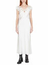 Marc Jacobs Cut Out Motif Silk Dress White flmcj0247002wht