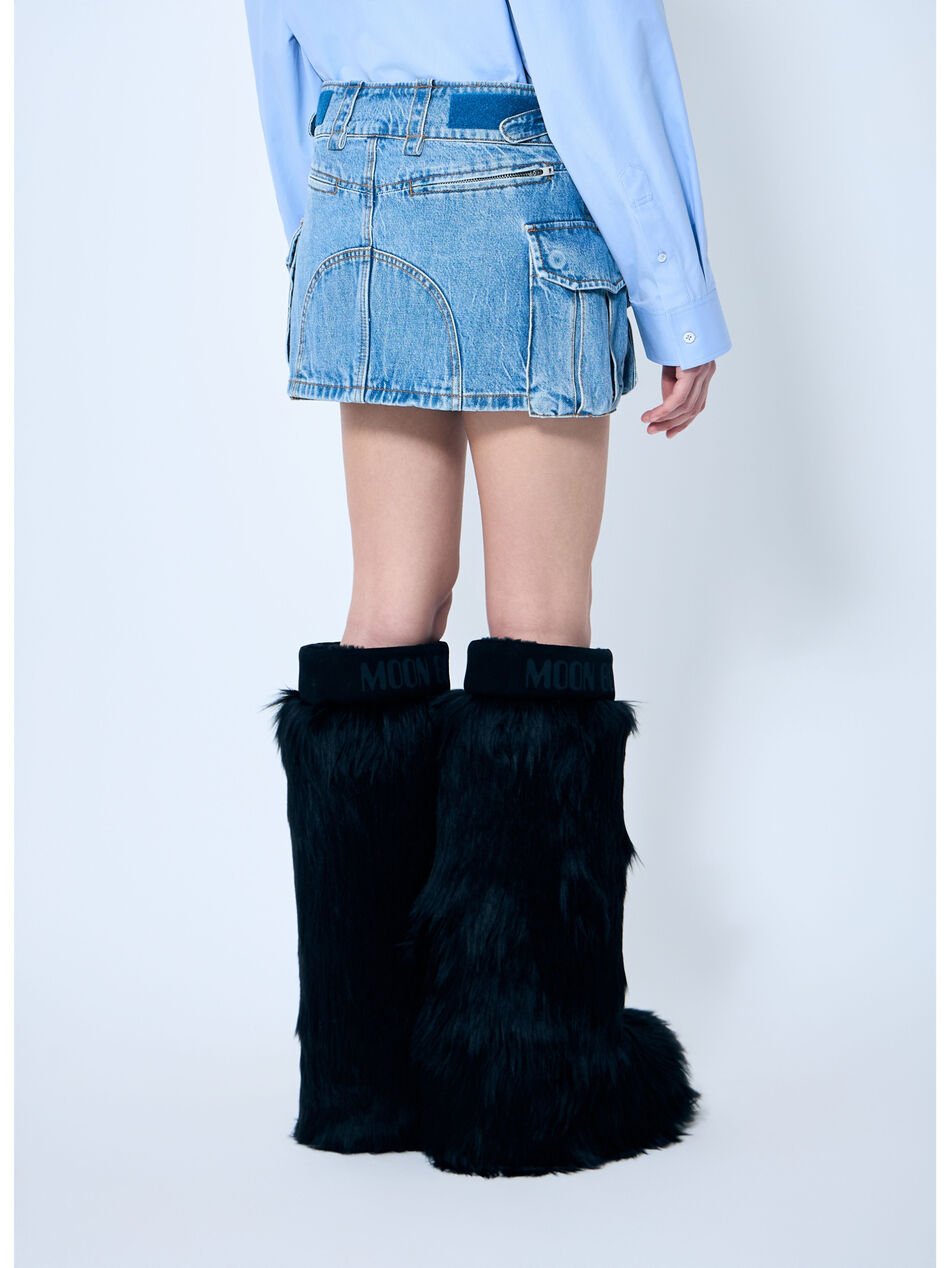 Cargo Denim Mini Skirt