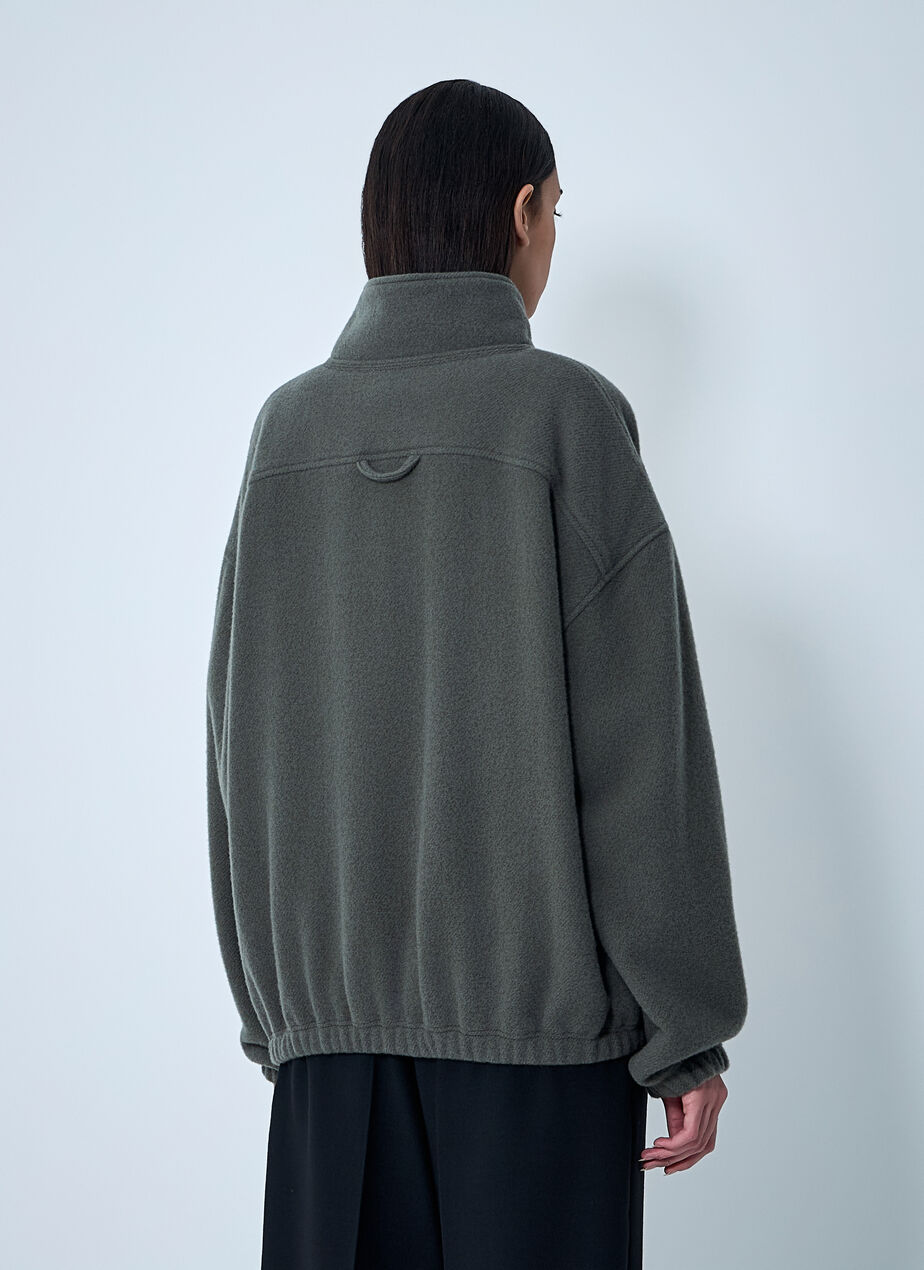 Zip-Up Fleece Sweatshirt