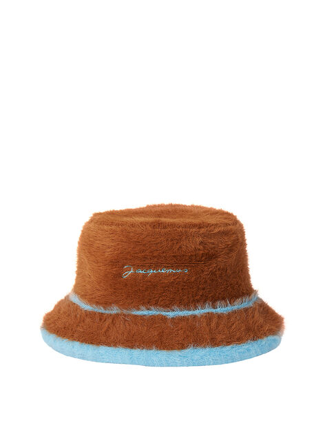 Le Bob Neve Fluffy Bucket Hat in Brown