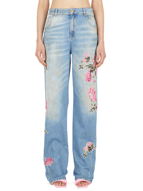 Boyfriend Embroidered Jeans