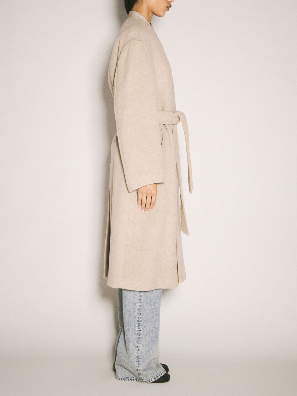 Wraparound Belted Coat
