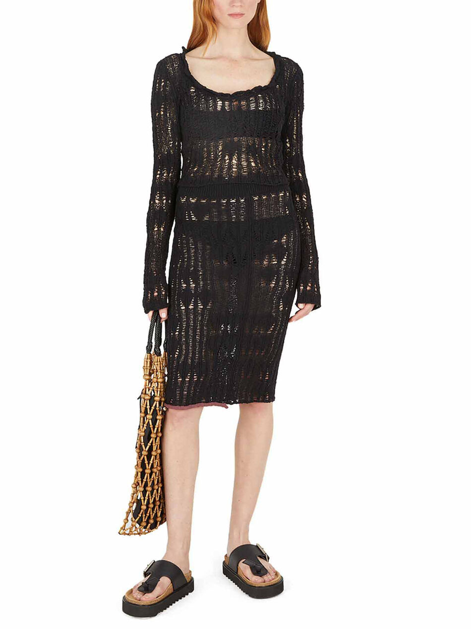 Distressed Top with Long Sleeves