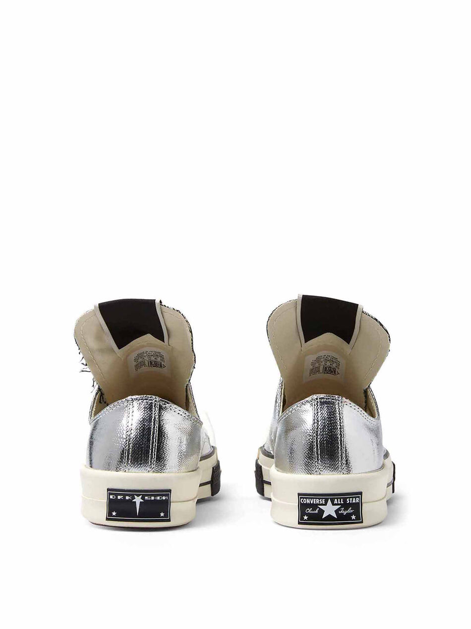 TURBODRK Low Top Silver Sneakers