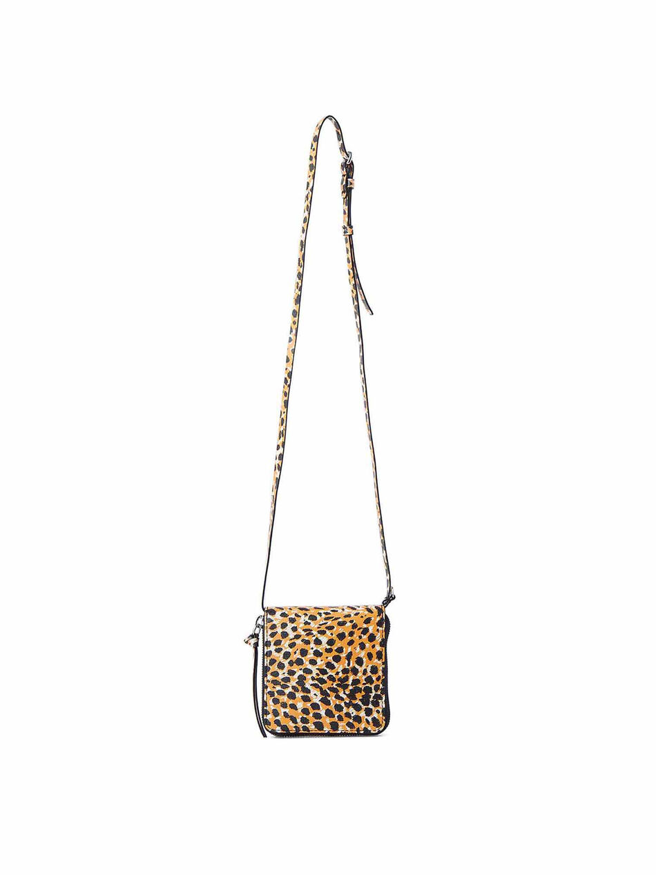 Leopard Print Wallet in Recycled Leather