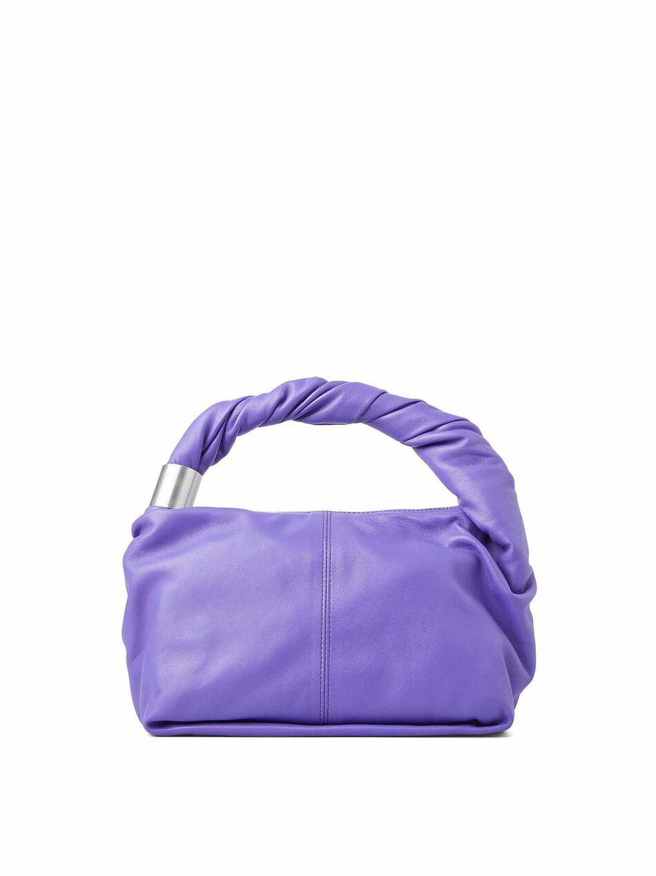 Borsa A Mano Twisted in Pelle Viola