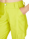 Collina Strada Chason Floral Cargo Pants Lime Green flcst0249011grn