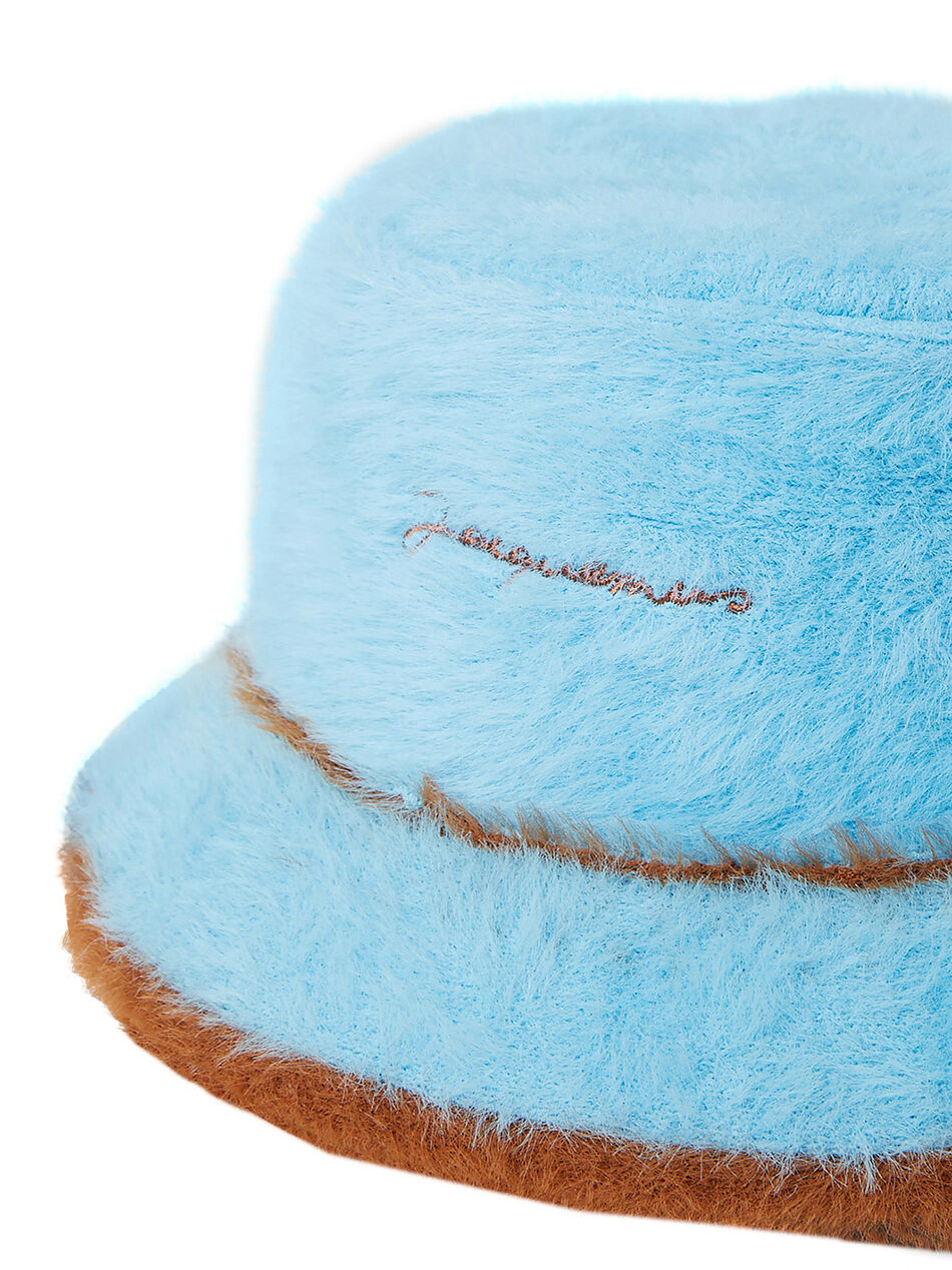 Le Bob Neve Fluffy Bucket Hat in Light Blue