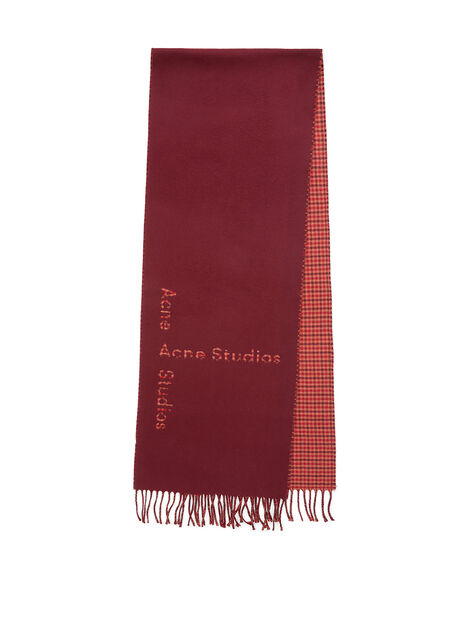 Checked Logo Scarf