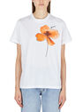 GANNI Logo Flower T-Shirt White flgan0250065wht