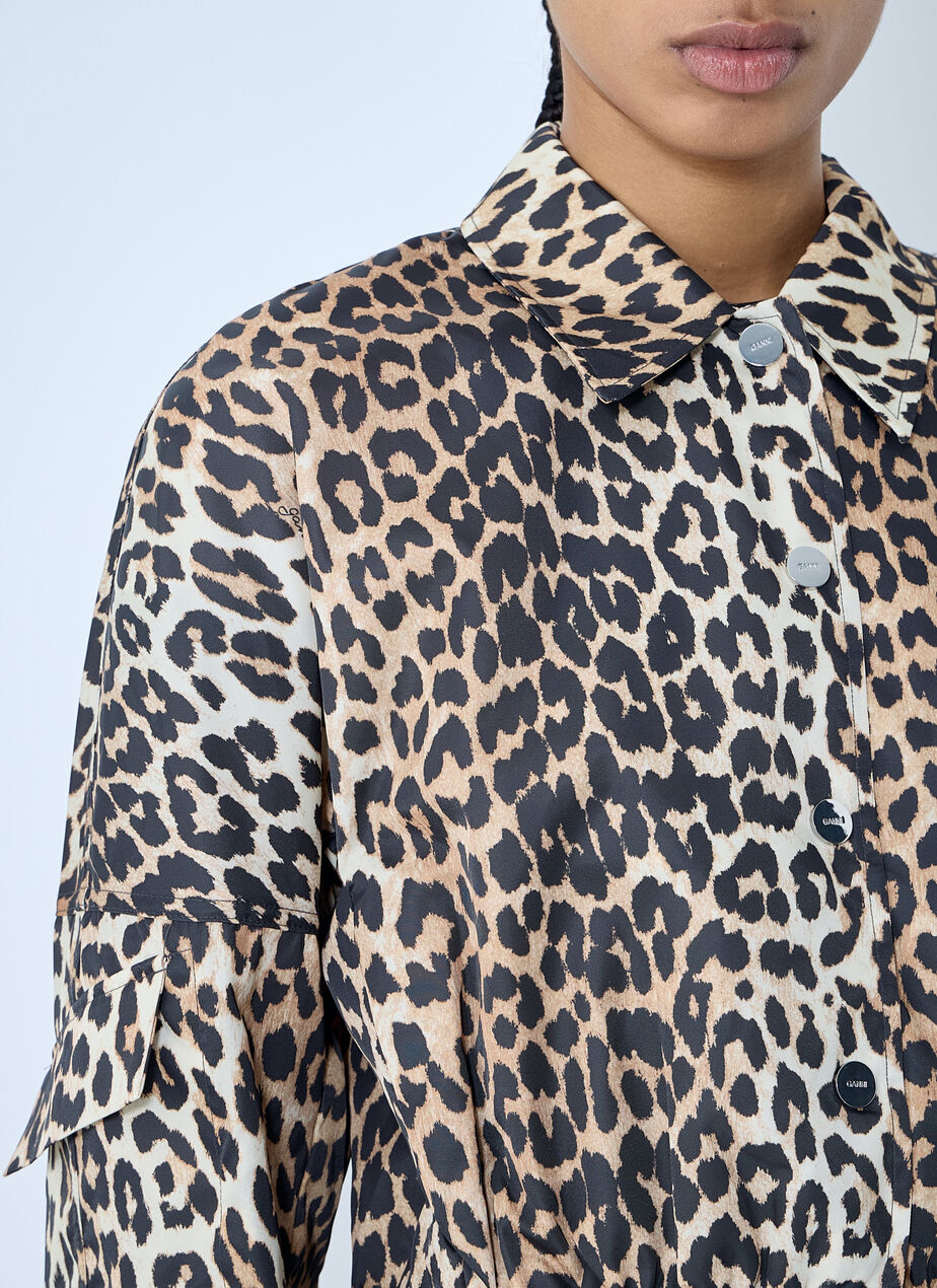 Duchesse Leopard Print Short Jacket