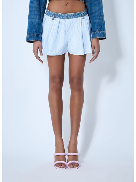 Denim Waistband Shorts