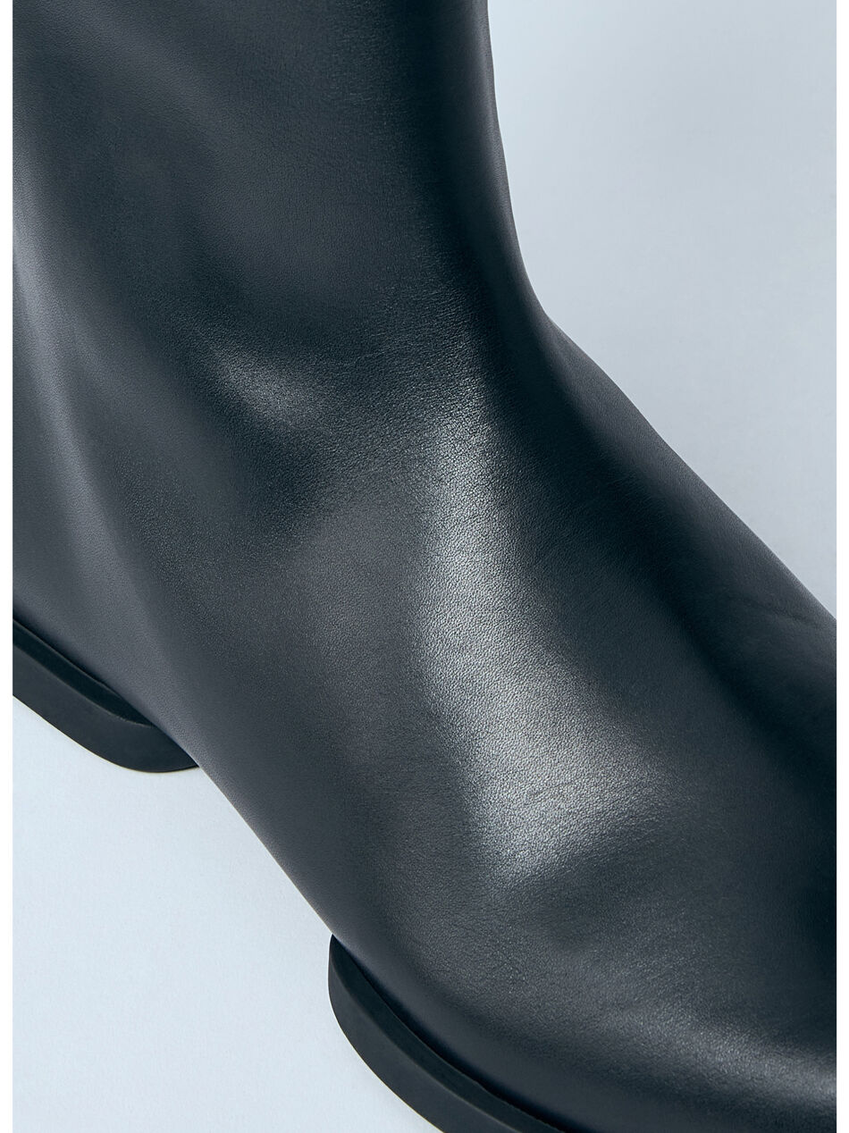 Leather Zip-Up Ankle Boot