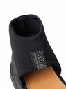 Maison Margiela Black Platform Sandals with Logo Patch Black flmla0248019blk