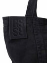 Raf Simons Logo Tote Bag in Black Black flraf0248015blk