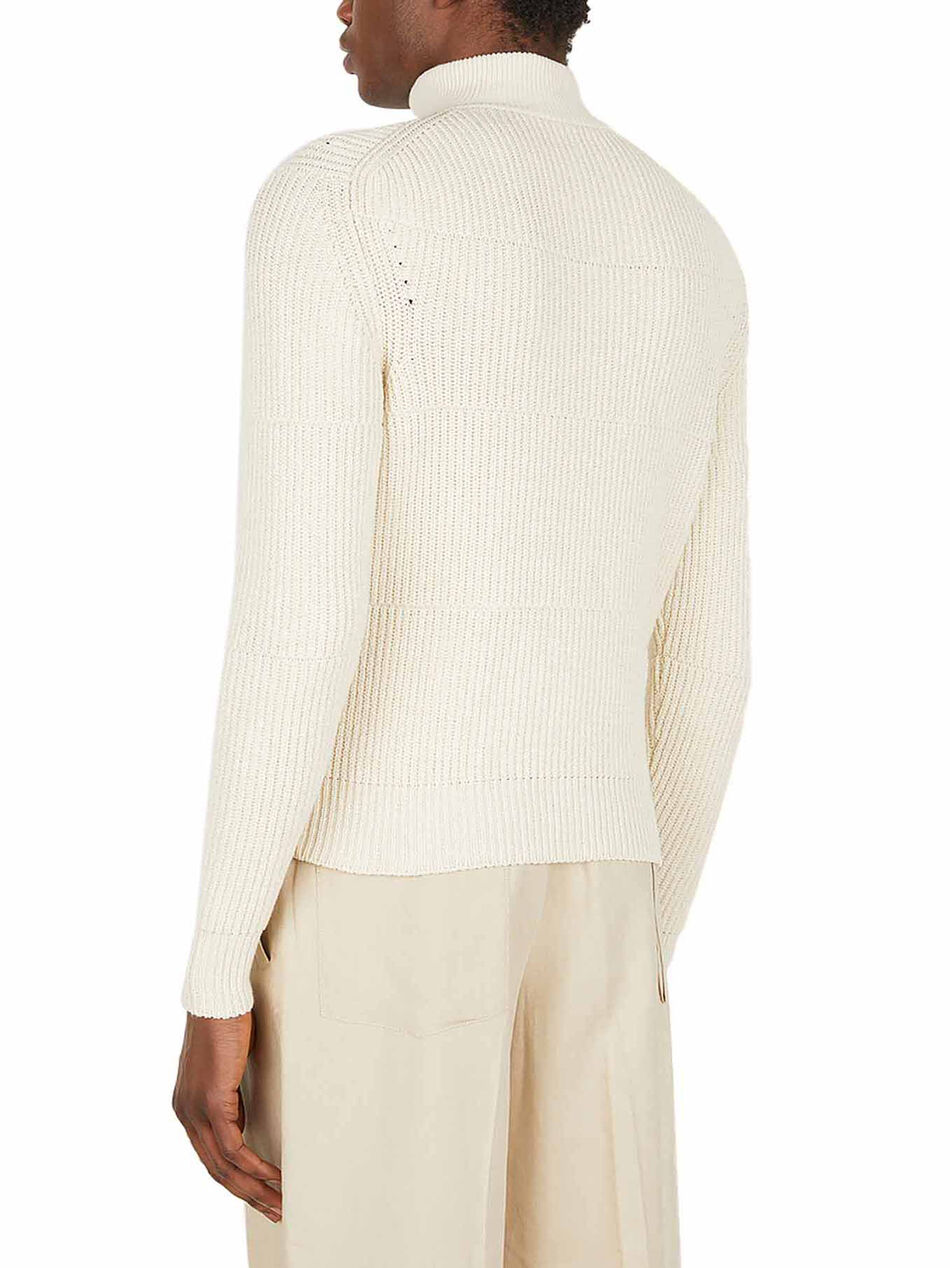 La Maille Dolce White Cream Sweater