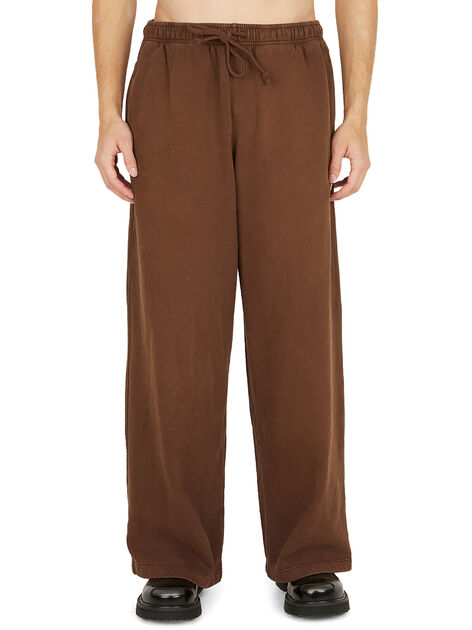Face Patch Track Pants in Brown