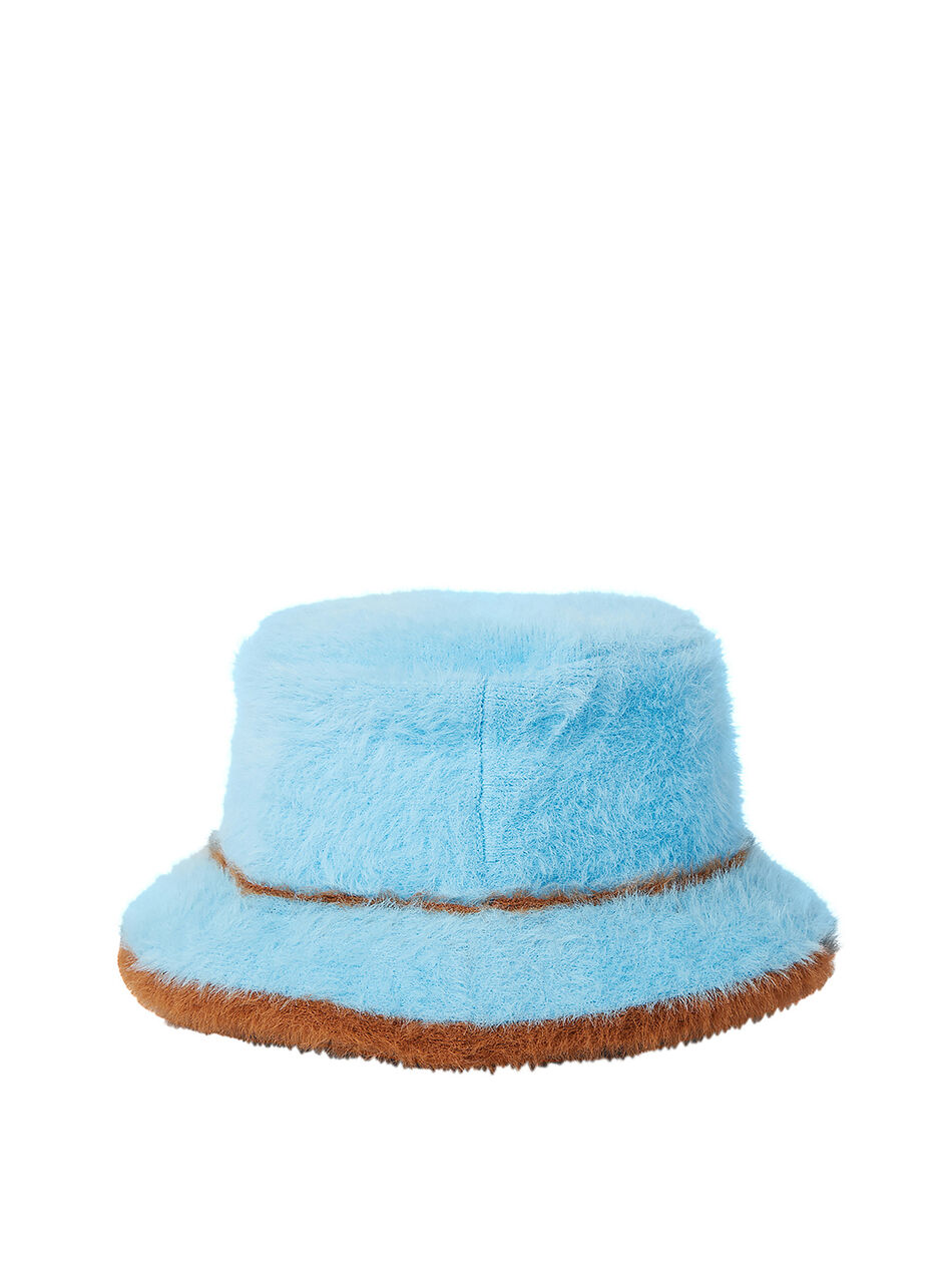Le Bob Neve Fluffy Bucket Hat in Light Blue